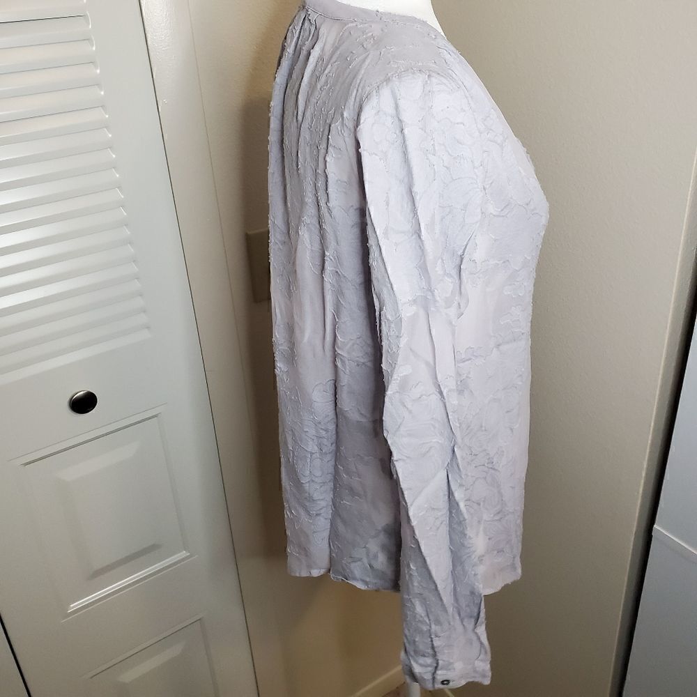Katherine Barclay semisheer floral blouse M - Picture 10 of 11